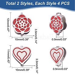 8 шт. 2 защелкивающихся дужки из нержавеющей стали 304 STAS-UN0037-91