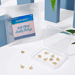 Латунные микро проложить кубического циркония подвески&nbsp;KK-BC0006-30G