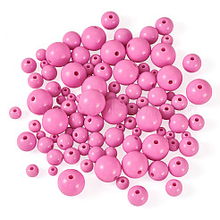 100pcs 5 styles de perles acryliques opaques&nbsp;MACR-TADJ0001-12F