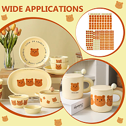 2 лист 2-х видов бумажных керамических наклеек TOOL-BC0002-52