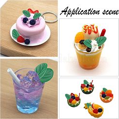 300шт ПВХ имитация листа DJEW-OC0001-17