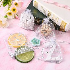 Herz gedruckt Organza Beutel&nbsp;OP-R022-10x12-03