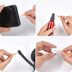 40 шт. 2-х цветные пластиковые щетки для чистки AJEW-CN0003-98