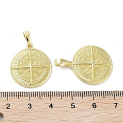 Стойки обшивки плоские круглые подвески из латуни KK-E102-23G