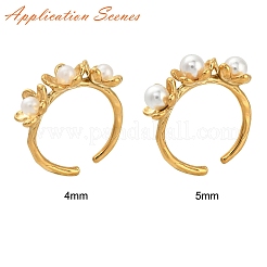 Фурнитура для манжетного кольца в форме цветка из нержавеющей стали 304&nbsp;STAS-K263-04G