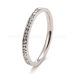 Комплект колец со стразами из нержавеющей стали 304 STAS-D178-02C