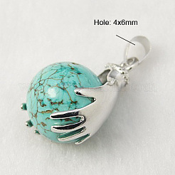 Природные и синтетические Gemstone подвески G-G074-M