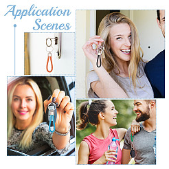 24шт брелок из искусственной кожи 12 цветов&nbsp;KEYC-CP0001-01