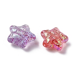 Уф-покрытие прозрачные акриловые бусины OACR-G051-01