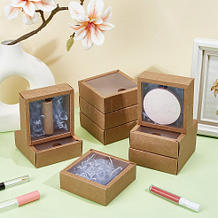 Складные квадратные подарочные коробки для хранения бумаги CON-WH0110-42B-03