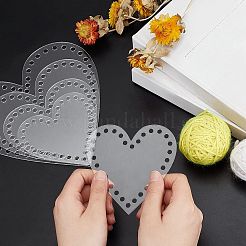 8 шт. 4-х видов прозрачных акриловых дна для корзин DIY-PH0006-72