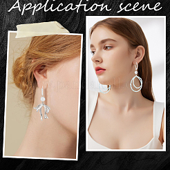 Латунная фурнитура Leverback для серег&nbsp;KK-CN0003-07B-S