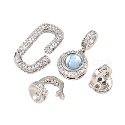 Плоские круглые латунные микропаве&nbsp;KK-U059-62P