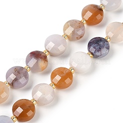 Природные голубые халцедон бисер пряди G-B094-A16-01