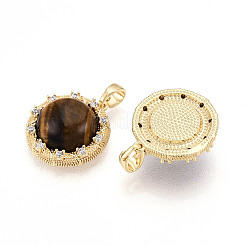 Природных тигровый глаз подвески KK-N258-11G