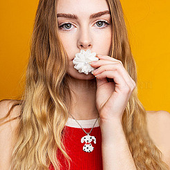 20шт ручной работы бусины лэмпворк&nbsp;LAMP-GO0001-20