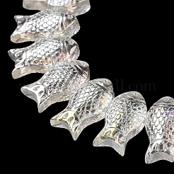 Гальванизируйте прозрачное стекло бисер нитей EGLA-C007-07