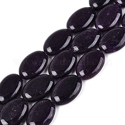 Teñidos naturales blancas abalorios de jade hebras&nbsp;G-N370-01A-02