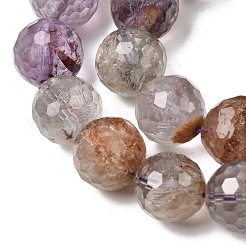 Натуральные фиолетовые фантомные кварцы&nbsp;G-Z127-B01-12mm