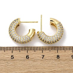 Серьги-гвоздики из циркония EJEW-F373-08G