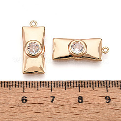 Латунные микро проложить кубического циркония подвески&nbsp;ZIRC-T016-16