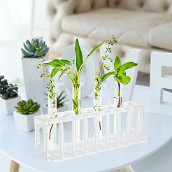 Акриловый штатив для лабораторных пробирок на 8 отверстие DIY-WH0430-379