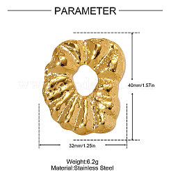 Подвески из нержавеющей стали 304&nbsp;STAS-OY009-90G