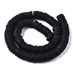 Плоские круглые бусины из глины ручной работы полимерные&nbsp;CLAY-R067-12mm-42