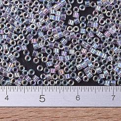 MIYUKIデリカビーズ  シリンダー  日本製シードビーズ  11/0  （db0082)透明な淡いピンク色のab  1.3x1.6mm  穴：0.8mm  約2000PCS /ボトル  10 G /ボトル&nbsp;SEED-JP0008-DB0082