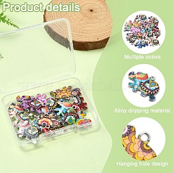 14шт 14 цвета сплава эмалевые подвески&nbsp;FIND-YW0006-24