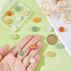 20 шт. 4-х цветные резные бусины из натурального авантюрина G-FH0002-44