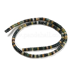 天然石インディアン瑪瑙ビーズ連売り  ヒシビーズ  フラットラウンド/ディスク  4.5x2.5mm  穴：0.8mm  約154個/連  15.67インチ（39.8cm）&nbsp;G-L528-05A