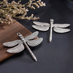 Тибетский сплав стиля большие кулоны TIBE-S302-01TAS-NR