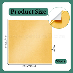 Hojas cuadradas de papel de aluminio&nbsp;DIY-WH0591-643C-01