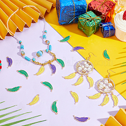 30шт 3 цвета сплава эмалевые подвески ENAM-PH0013-17