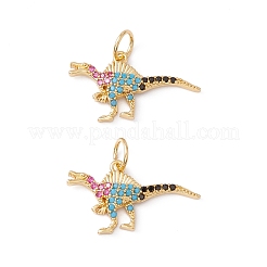 Реечное покрытие латунь микро паве разноцветные подвески из кубического циркония&nbsp;ZIRC-C040-48B-G