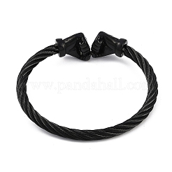 Ионное покрытие (ip) 304 нержавеющая сталь браслеты для женщин&nbsp;STAS-M023-19C