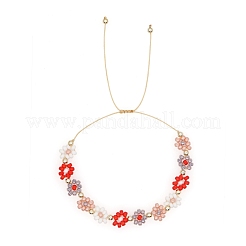Freundschaft Daisy Loom Muster Miyuki Saatperlen Armbänder für Frauen&nbsp;BJEW-C011-25