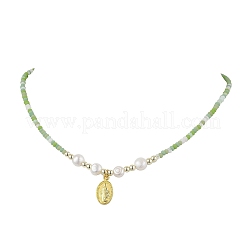 Collane di perle d'acqua dolce naturali coltivate e perline di vetro&nbsp;NJEW-JN04997