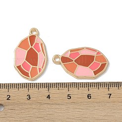 メッキ合金エナメルチャームラック  イレギュラーオーバルチャーム  カドミウムフリー＆ニッケルフリー＆鉛フリー  ミックスカラー  29x17x2mm  穴：2mm&nbsp;FIND-I038-05