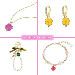 90шт 18 цвета сплава эмалевые подвески&nbsp;ENAM-CJ0003-33