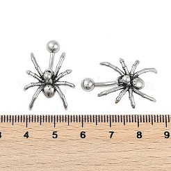 Кольца-подвески для пупка из хирургической нержавеющей стали 316 EJEW-G416-09AS