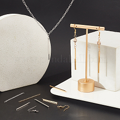 Kit de diy para hacer pendientes colgantes con barra vertical&nbsp;DIY-UN0003-04