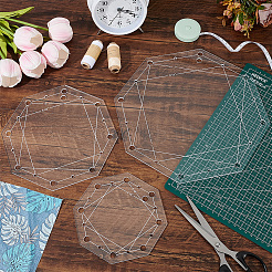 Акриловые шаблоны для квилтинга&nbsp;DIY-BC0014-01A