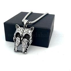 Винтажные панк-кулоны в виде животных из нержавеющей стали 304.&nbsp;KT0388