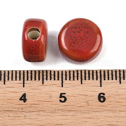 Perles en porcelaine manuelles&nbsp;PORC-Q185-12mm-5