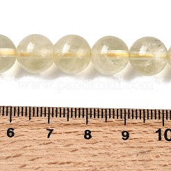 Нити из натуральных бусин лимонного кварца (обработанных нагреванием)&nbsp;G-G286-A04-10mm-01
