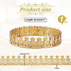 Корона латунная лента для украшения крышки лампы AJEW-WH0348-381A
