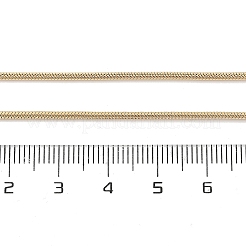 Ионное покрытие (ip) 304 нержавеющая сталь круглая змейка цепочка ожерелье для женщин NJEW-G097-01G