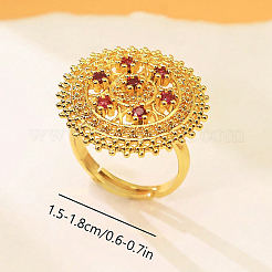 Fingerringe aus Messing mit Mikropavé-Kubikzirkonia für Damen&nbsp;UV2123